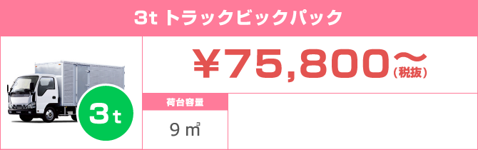3tトラックビックパック